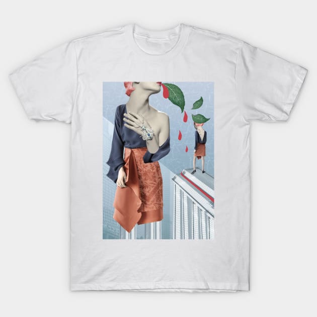 Surreal Fashion Collage T-Shirt by Khaletskaya 